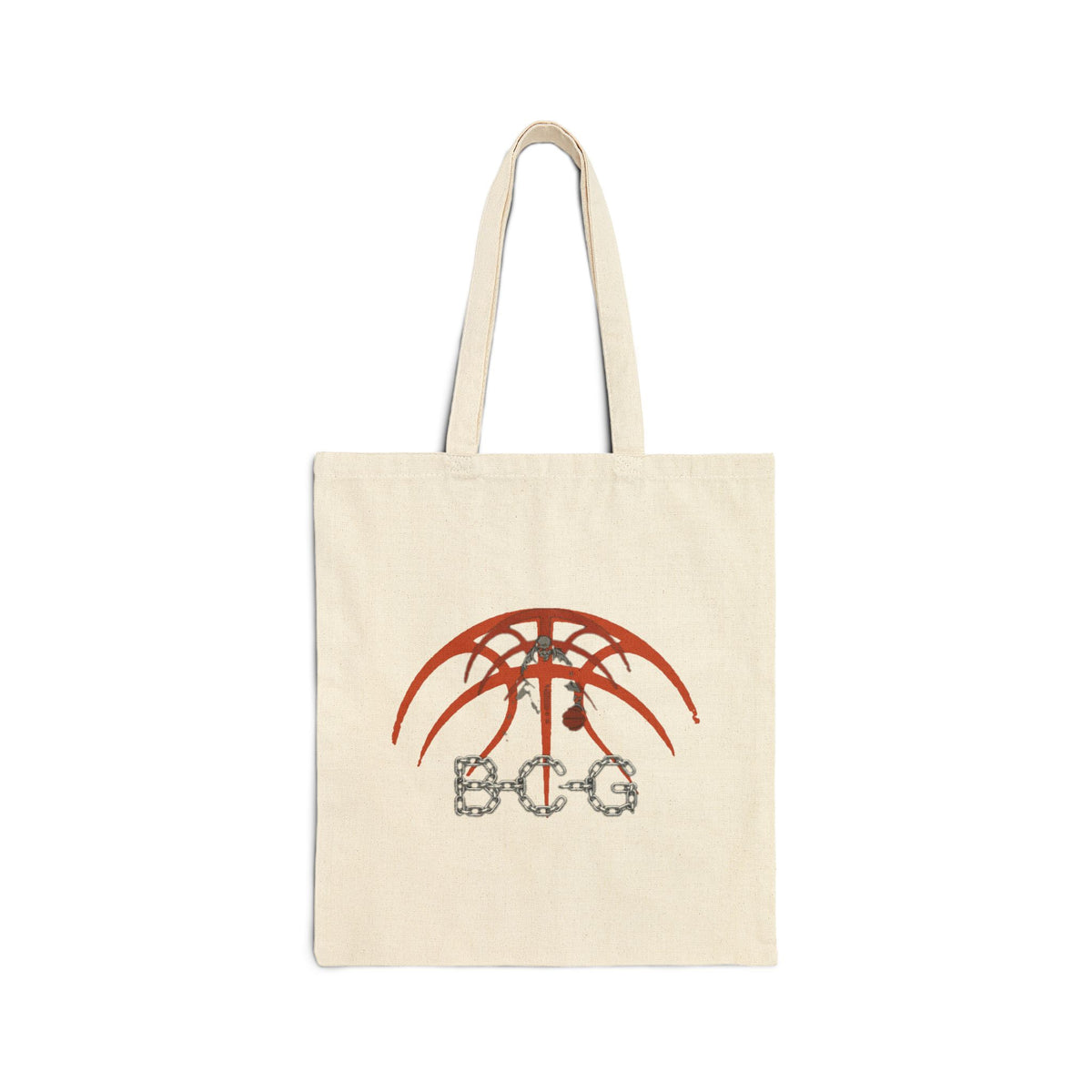 Basketball Umbrella Graphic Tote Bag — BCG Logo Cotton Canvas Tote