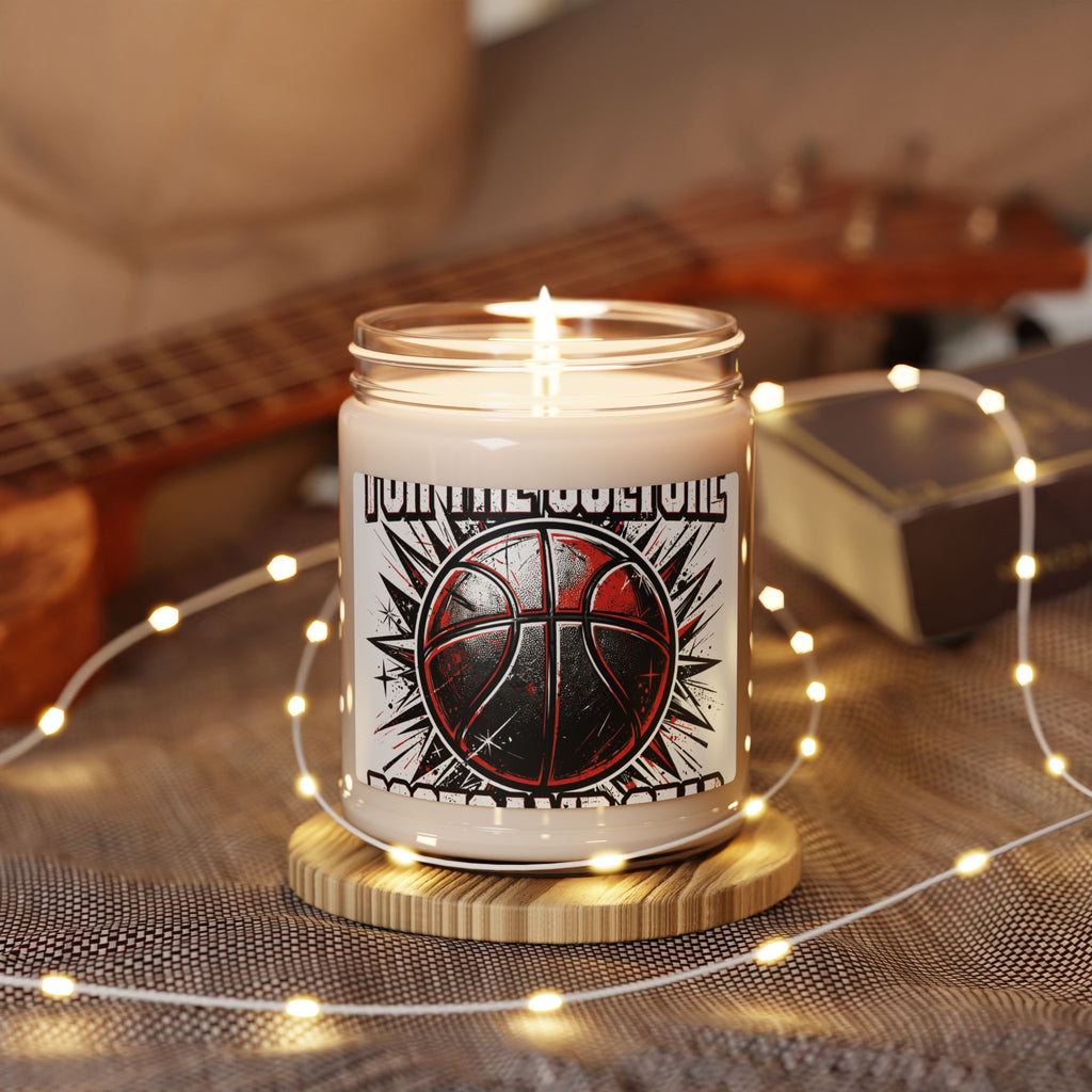 Basketball Graphic Soy Candle — 9oz Scented Jar (Join the Game)