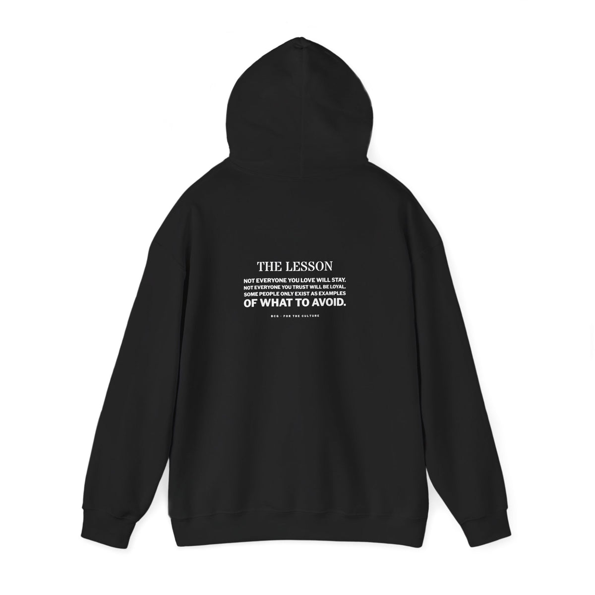 The Lesson Hoodie – Stencil (Black)