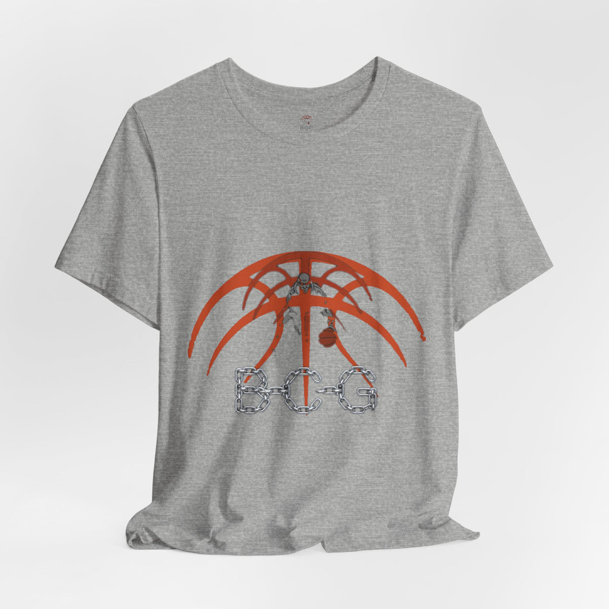 Basketball Chain Logo Tee — 'STG' Graphic Sports T-Shirt