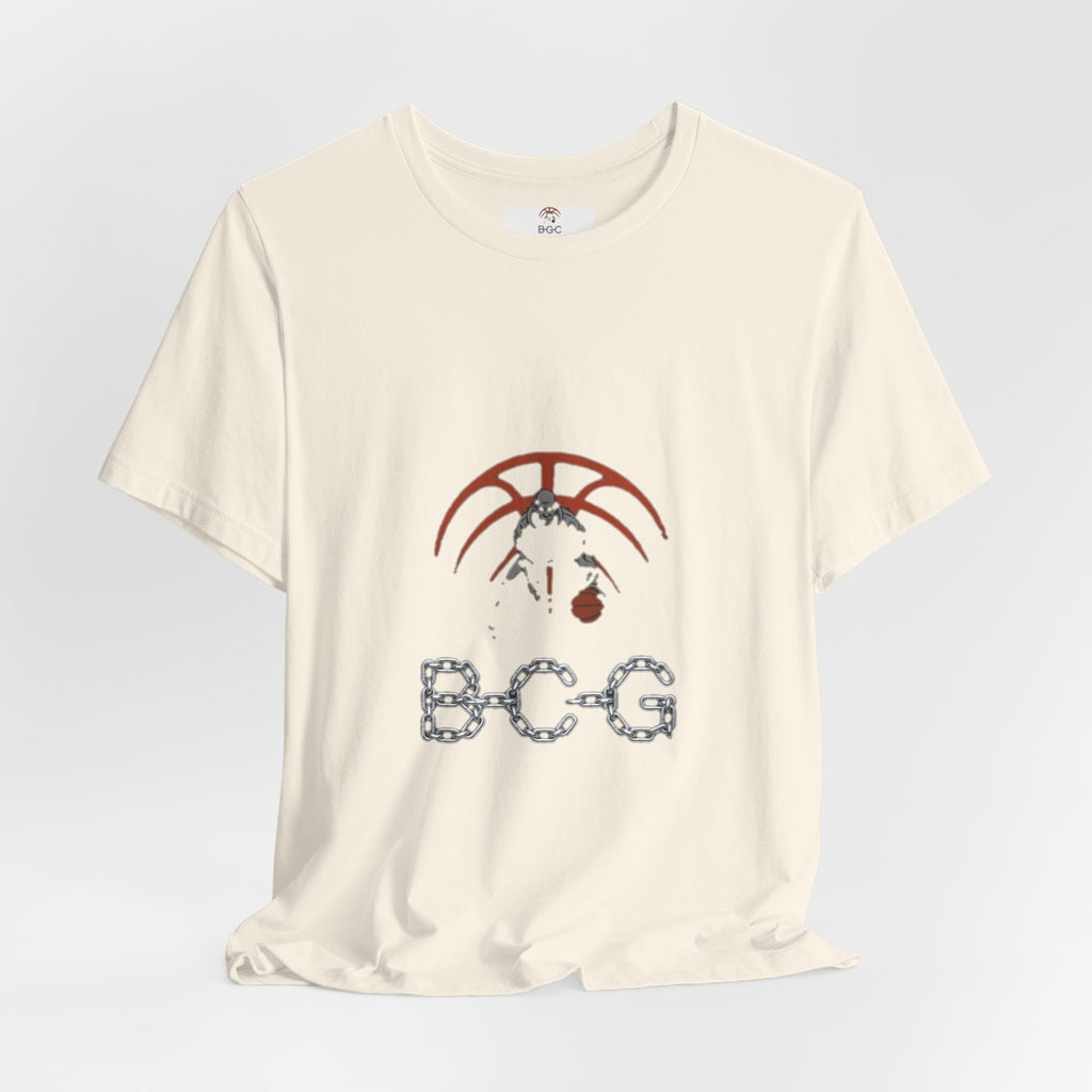 Basketball Chain Logo Tee — 'BCG' Graphic Sports T-Shirt