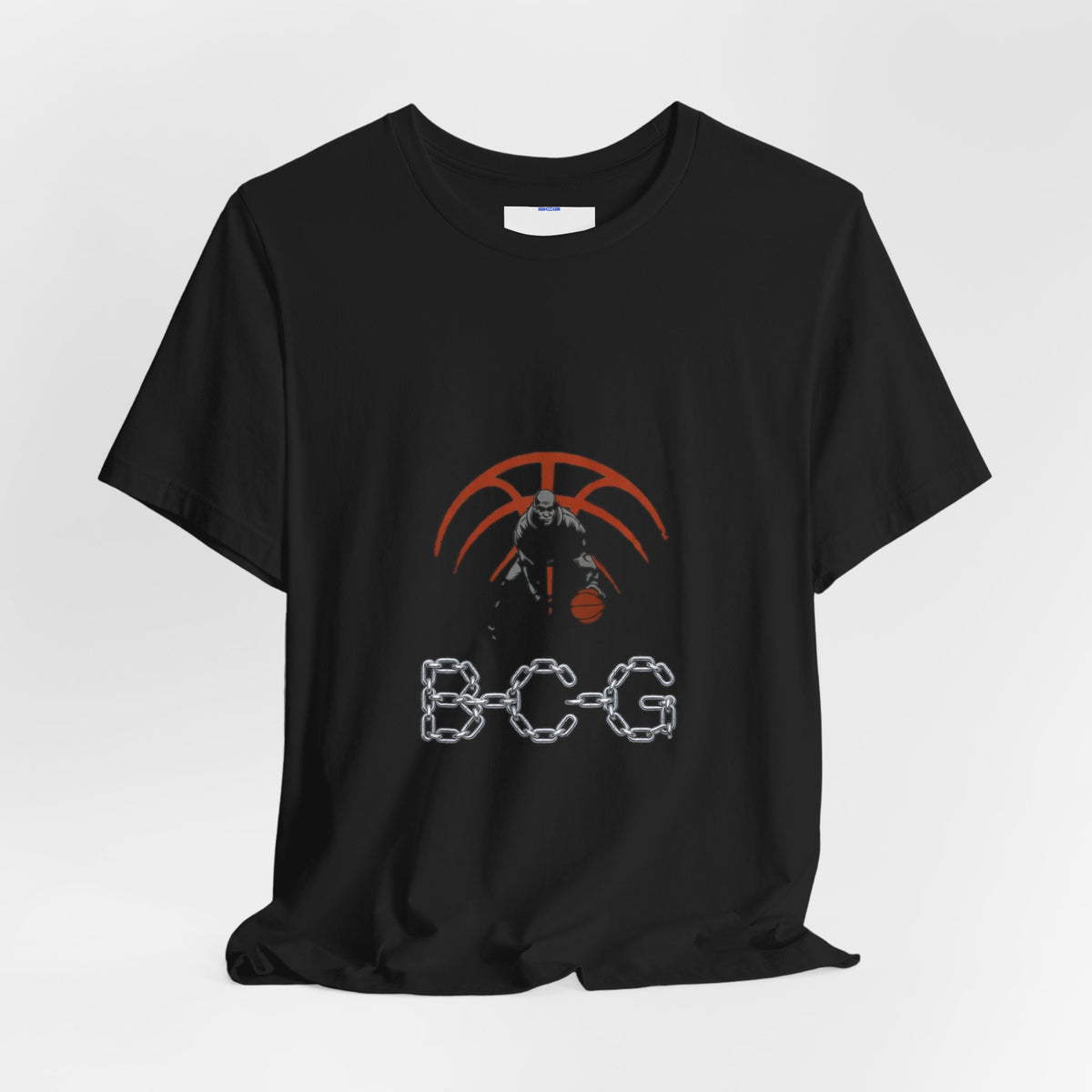 Basketball Chain Logo Tee — 'BCG' Graphic Sports T-Shirt