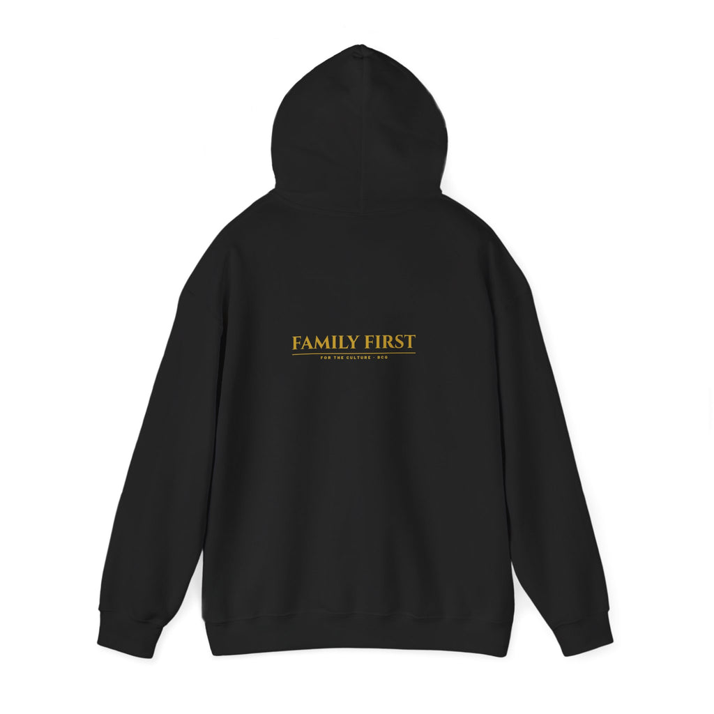 Family First Hoodie – Cinzel (Black)