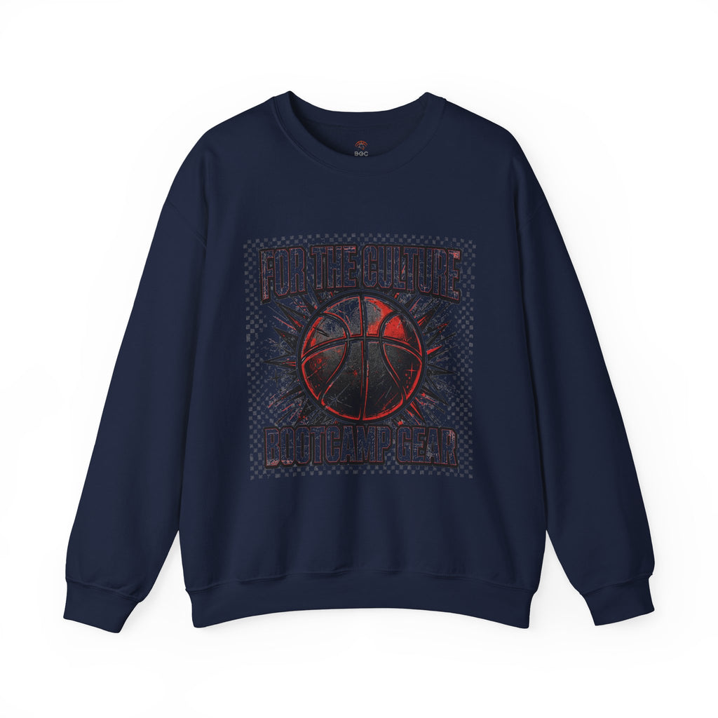 For The Culture Basketball Crewneck Sweatshirt - Bootcamp Gear Graphic Pullover