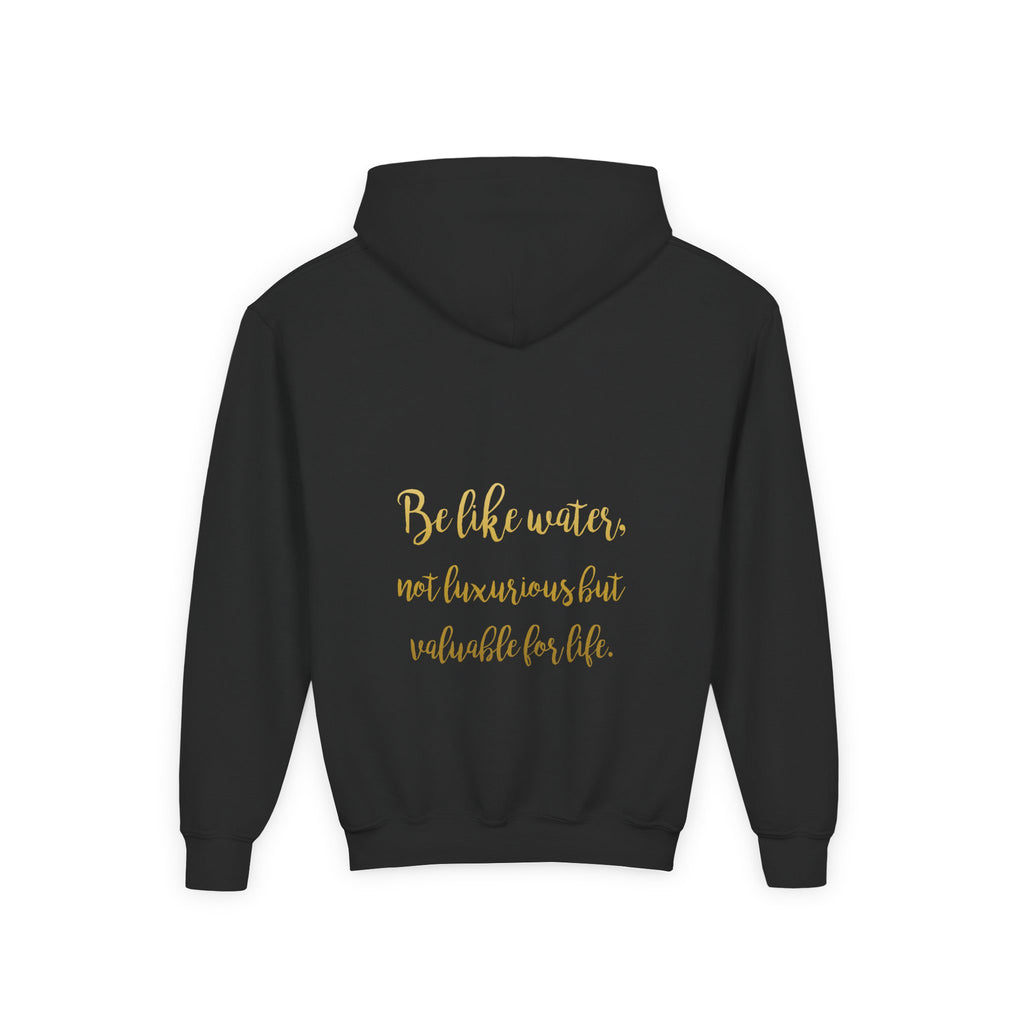 ML Hoodie – Be Like Water Back (Black) – Youth