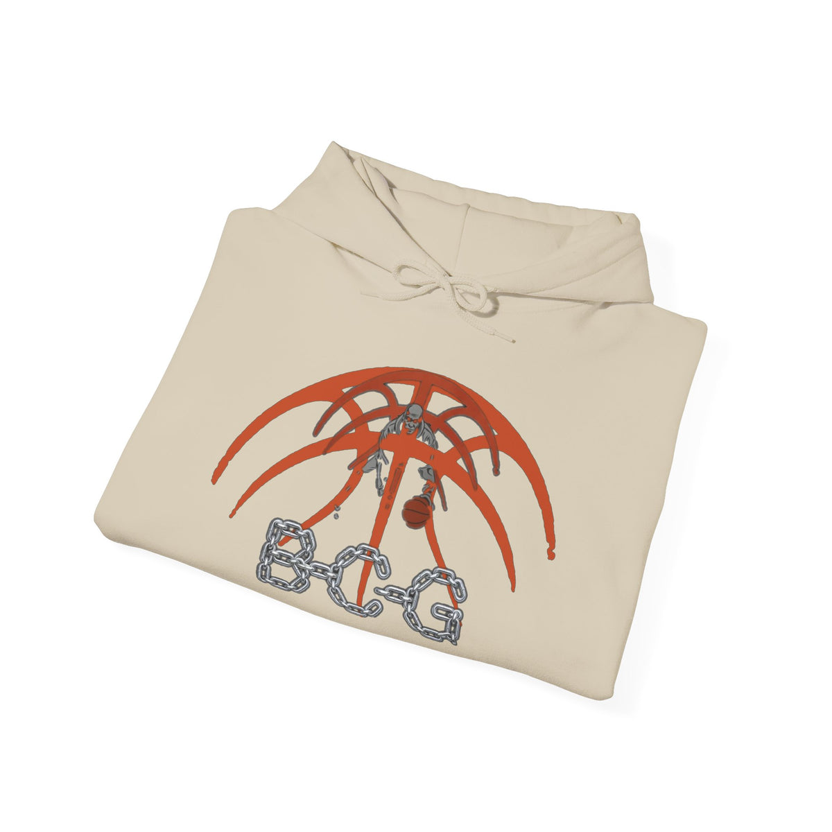 Palm Tree & Chain Logo Hoodie — BCG Graphic Pullover