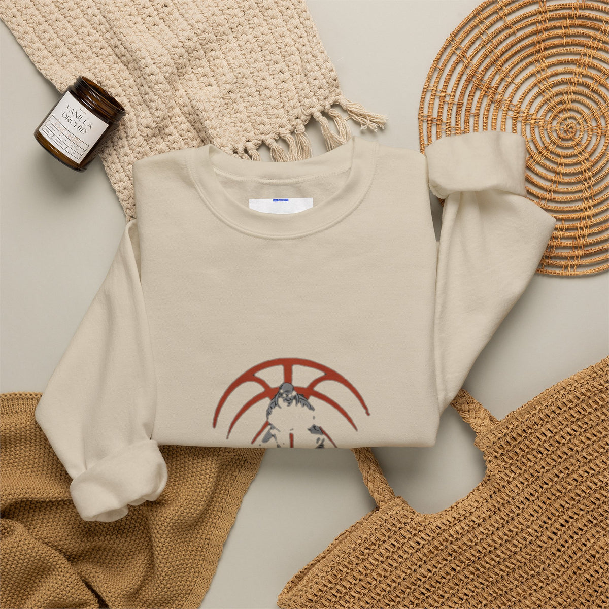 Basketball Chain Logo Crewneck Sweatshirt