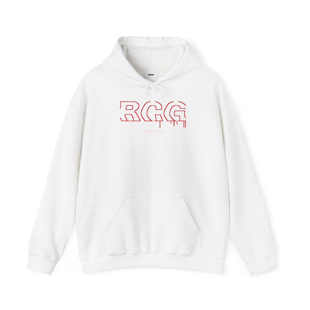 White Basketball Logo Hoodie