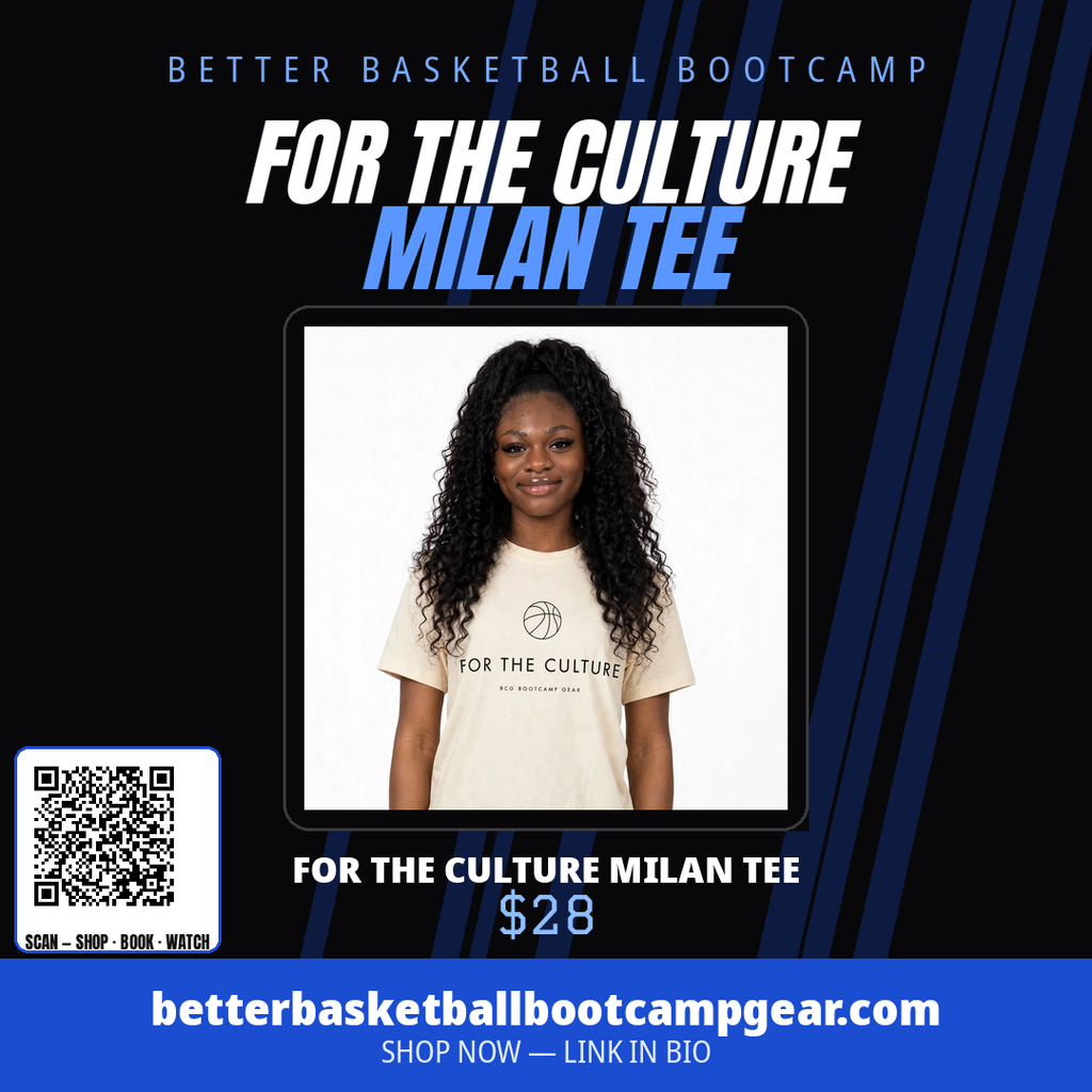 Model wearing the For The Culture Milan Tee
