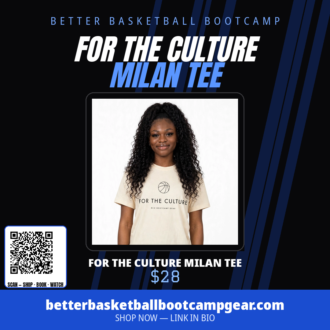 Model wearing the For The Culture Milan Tee