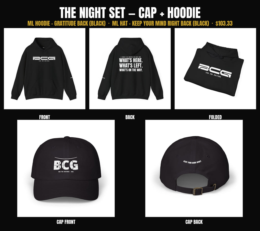 The Night Set — Cap + Hoodie